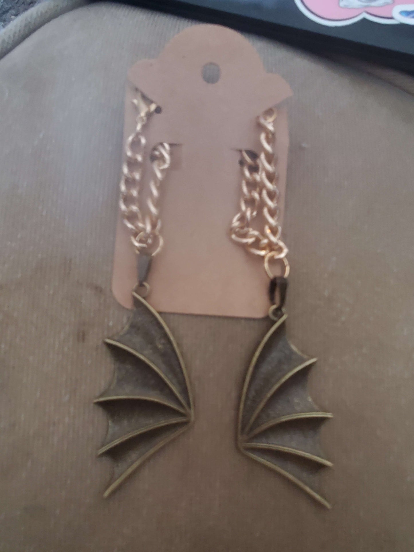 Bat Wing Earrings for gauges