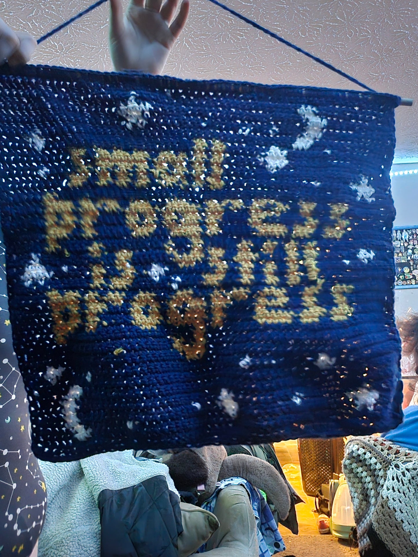 small progress is still progress wall tapestry