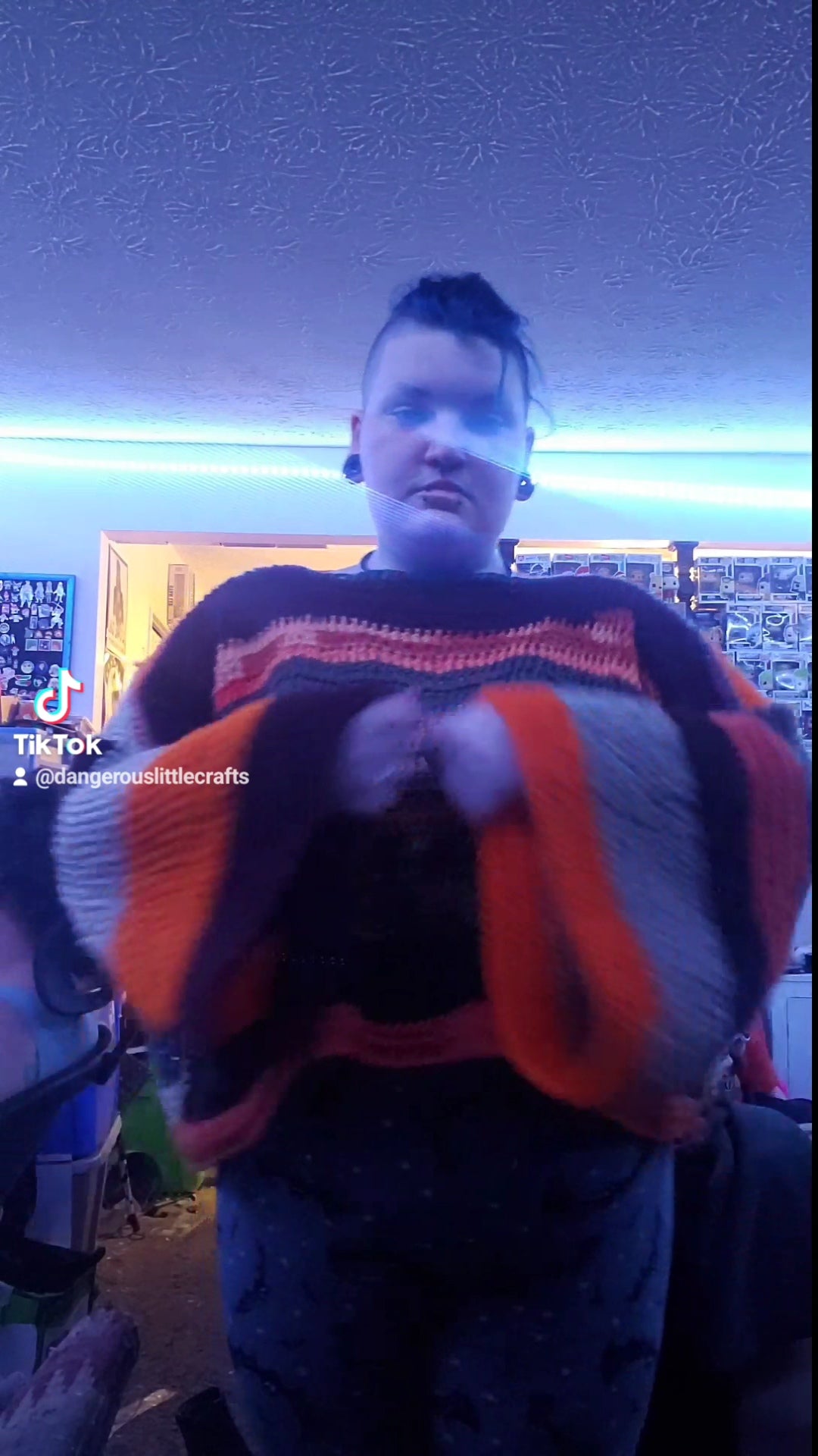 Autumn colored "Scrap" sweater