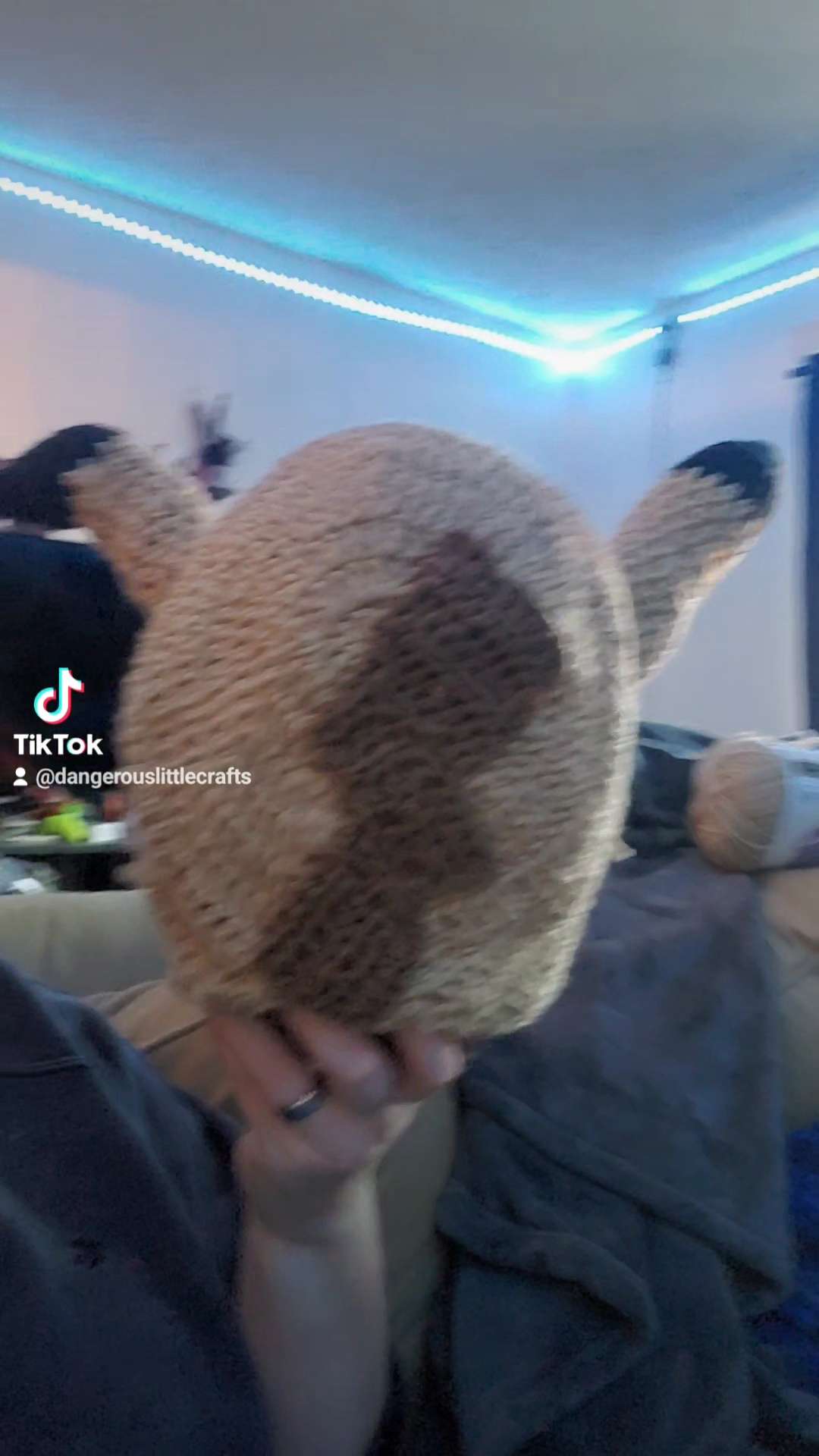 Disguised Scary bean Hooded Cowl!