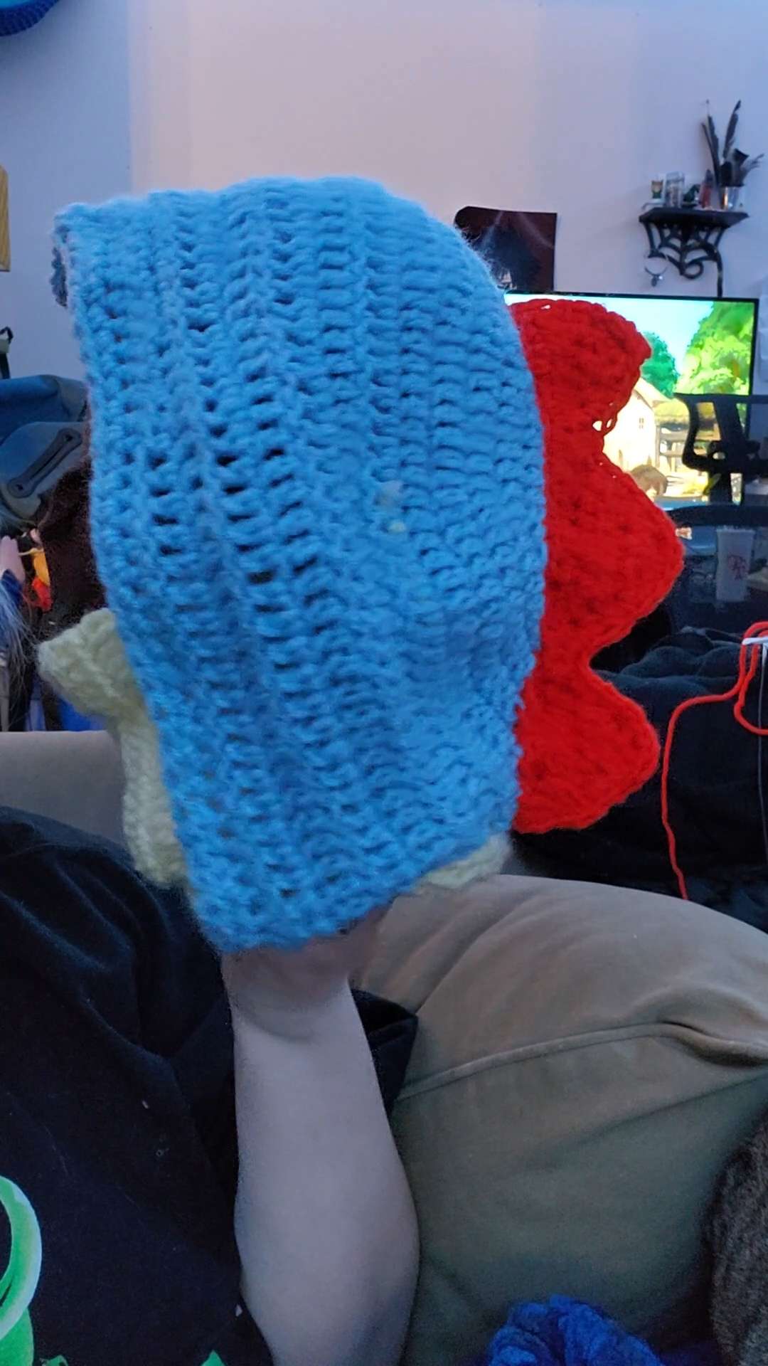 Cute dino hood