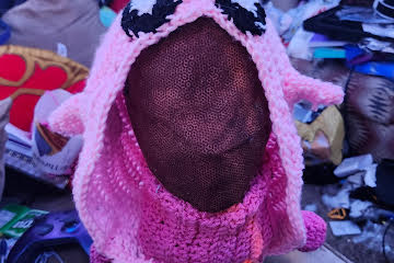 Pink Creature Hooded Cowl