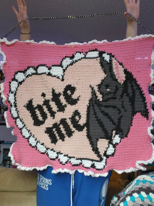 bite me tapestry
