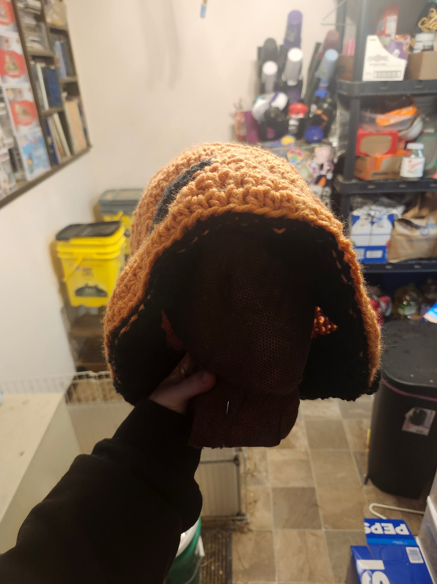 different color mushy hats