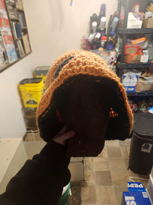 different color mushy hats